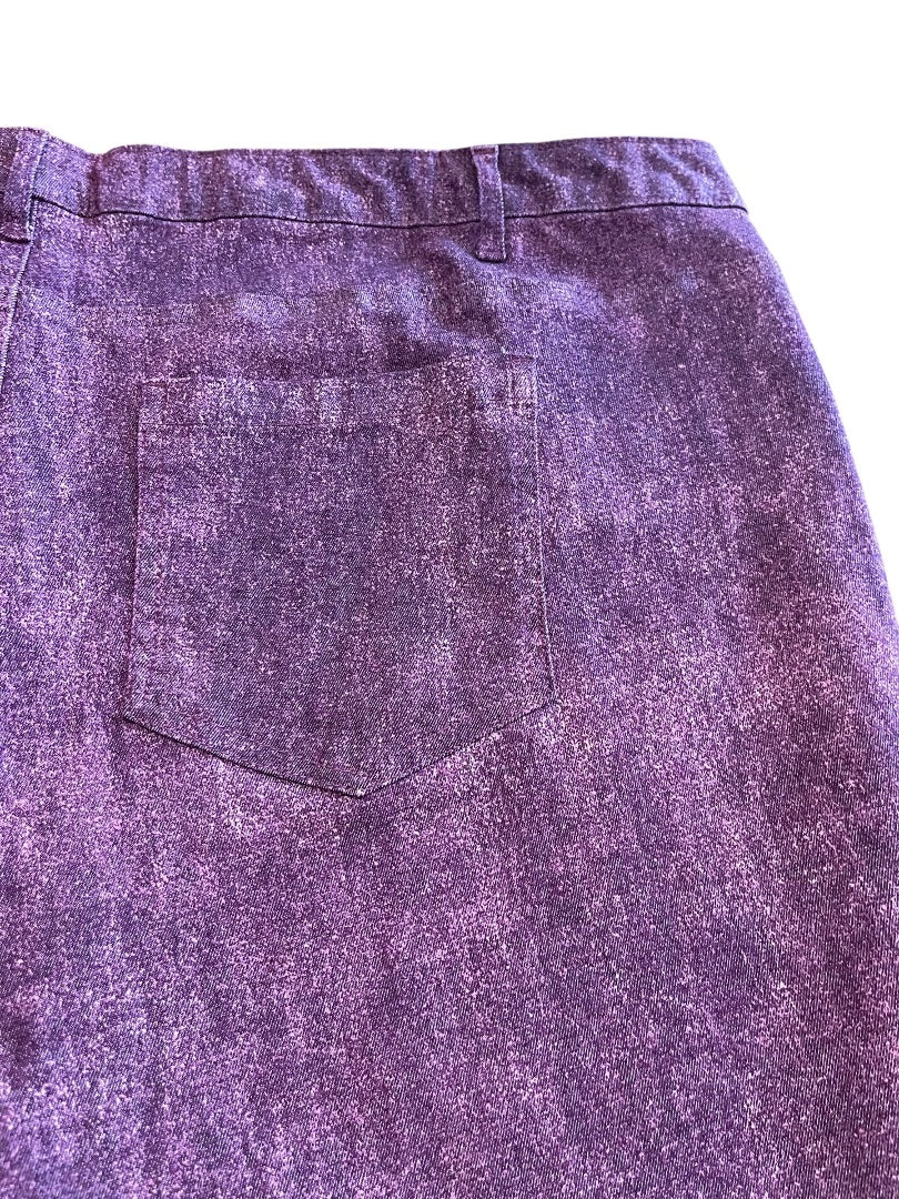 Size 30W Denim 24/7 Stretch Straight Leg Jeans Pockets Purple New