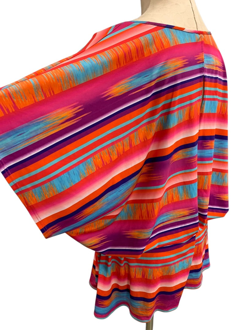 XL La Blanca Womens Swim Coverup Dress Blouson Style Multicolor