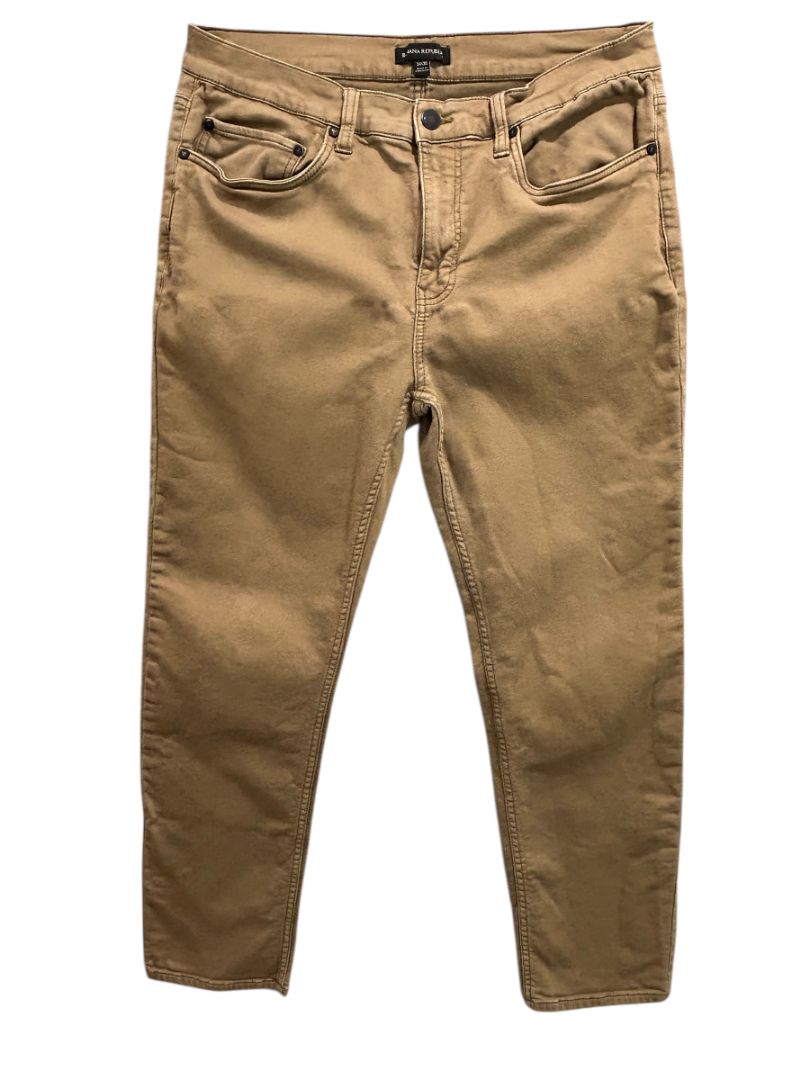 34 x 30 Banana Republic Mens Brown Ponte Knit Pants
