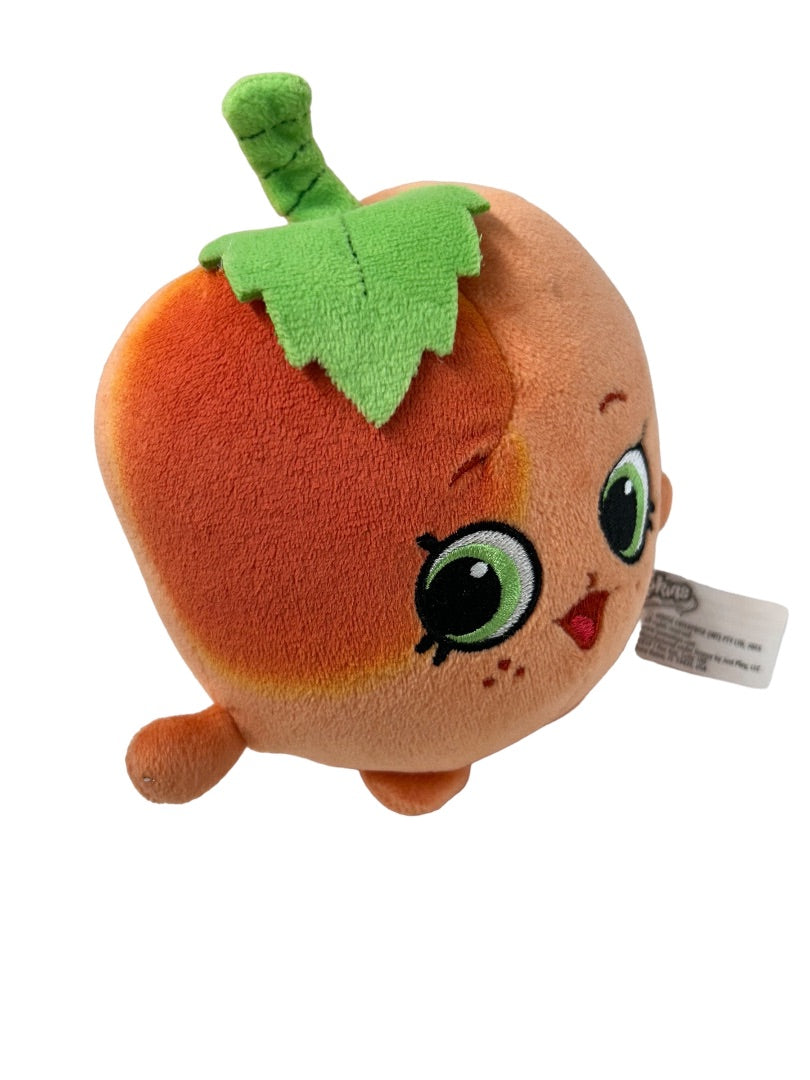 Shopkins 2013 Peach Fruit Soft Plush 5" Moose Enterprise