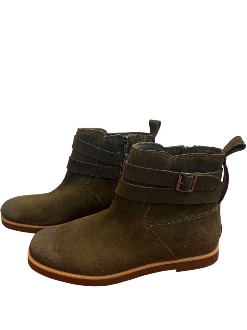 9.5 Ugg Womens Josefene Suede Ankle Booties olive Army Green NWOB