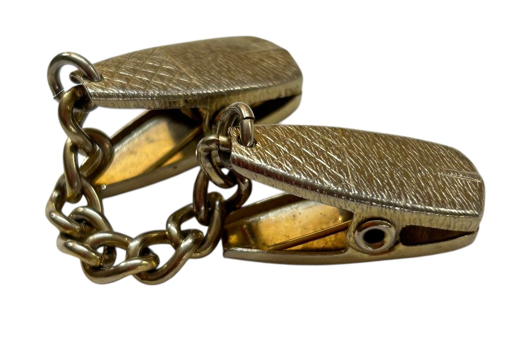 Vintage Goldtone Collar Sweater Clip Engraved "William" 4.25 Inch