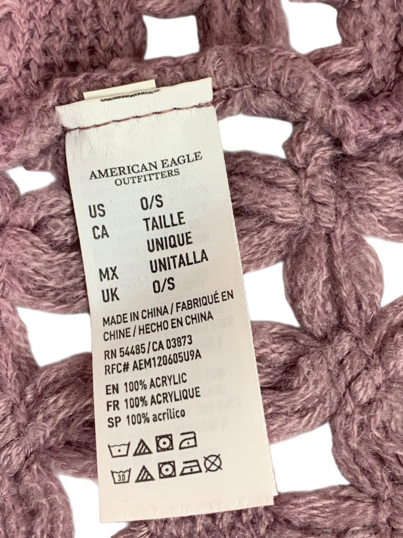 One Size American Eagle Womens Cowl Neck Scarf Soft Fringed