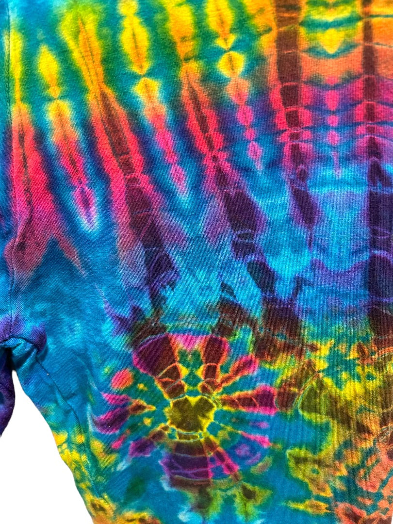 XL Culture Shop Girl's Youth Bright Tie Dye Leggings Vibrant Ankle Length