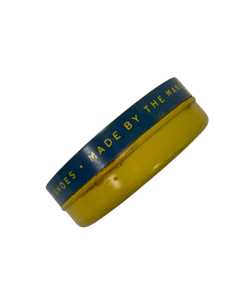 1950s Wolverine Shoe Grease Tin Decor Rockford Michigan 2.75" Diameter