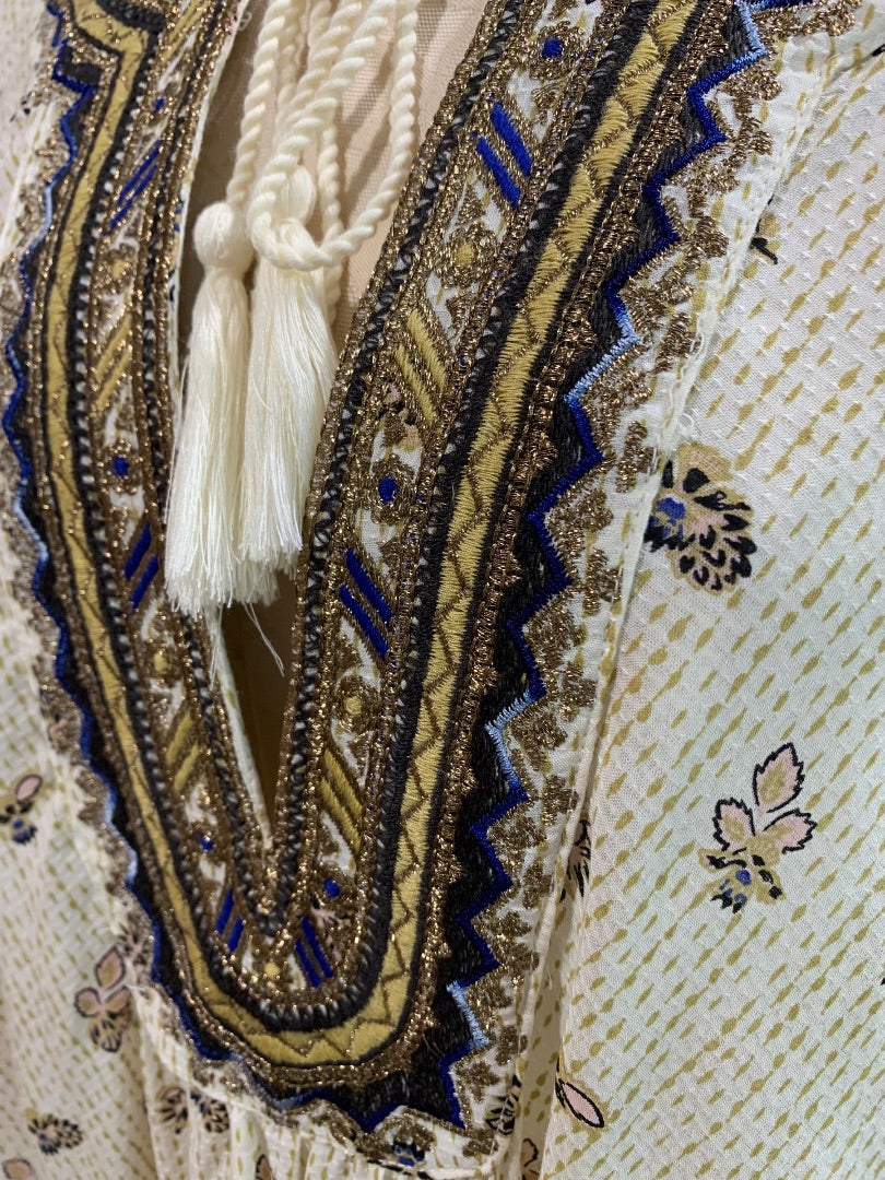 Medium Free People Boho Womens Blouse Embroidered But I Like It