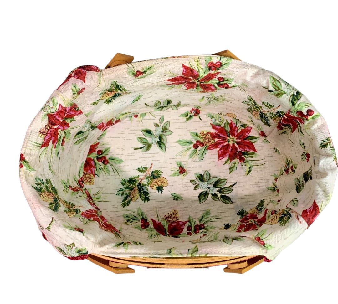 Longaberger 2007 Christmas Collection Sweets & Treats Basket and Liner