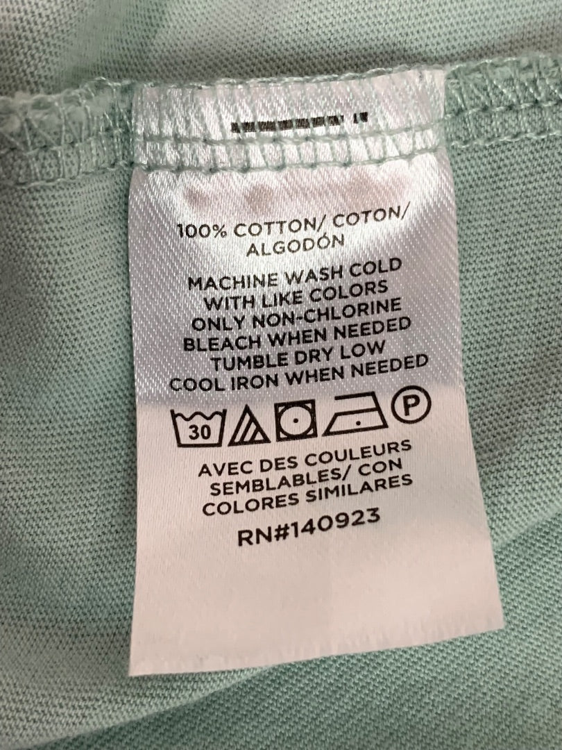 XS Loft Womens Mint Green Loose Fit Tshirt Scoop Neck Soft