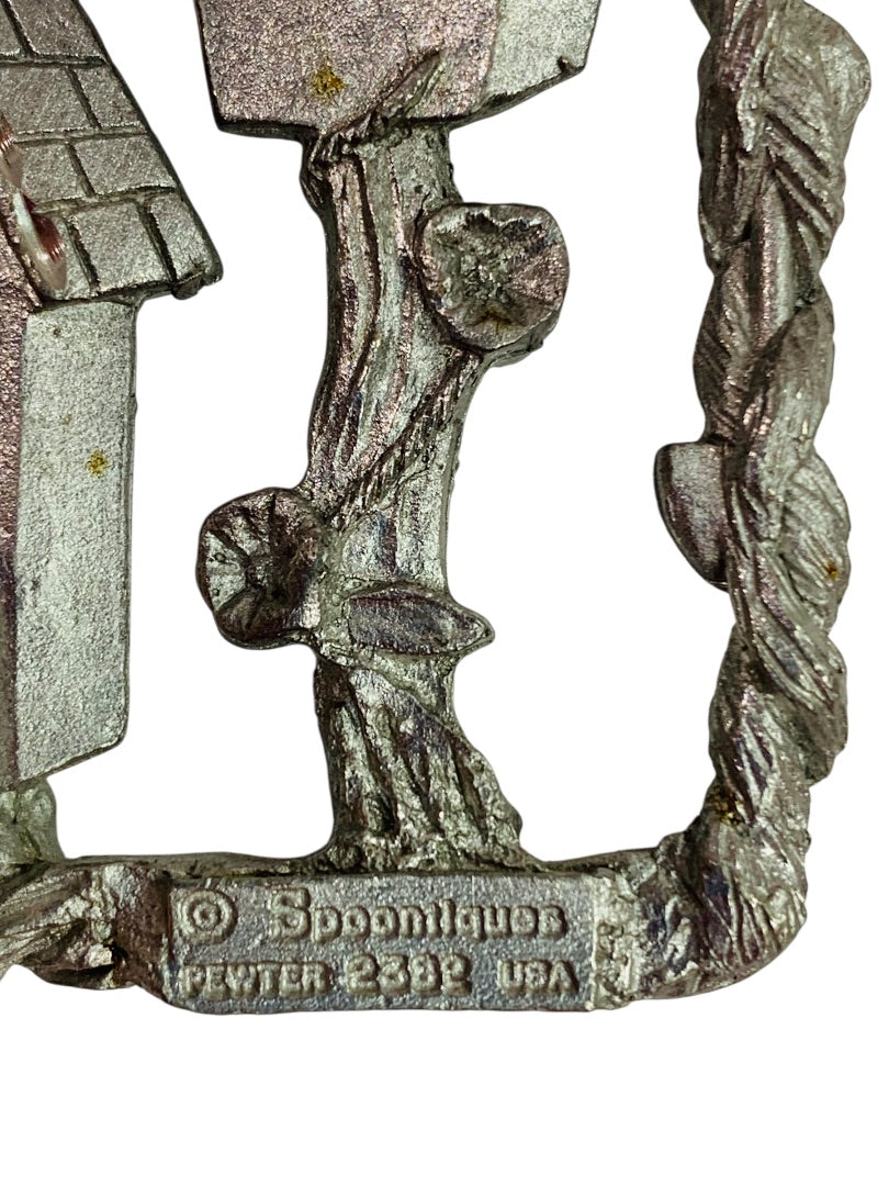 Spoontiques Pewter Ornament Suncatcher Prism Birdhouses 3" #2387