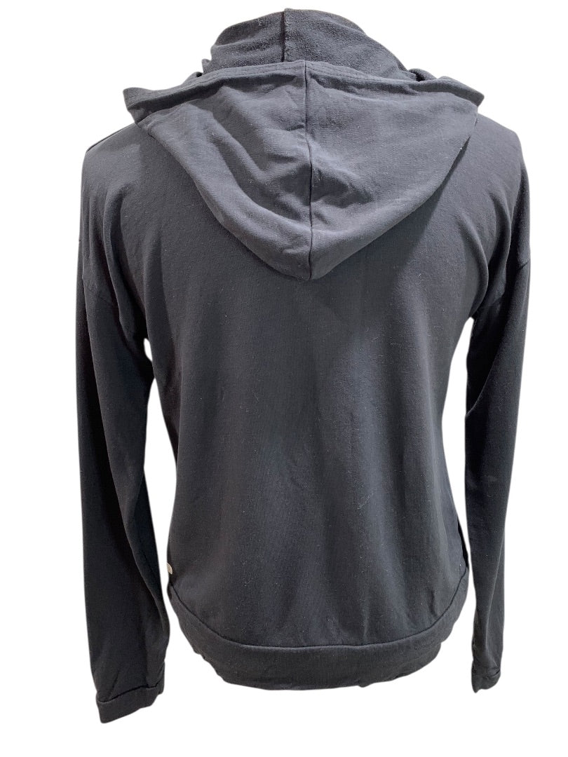 XL Zella Womens Black Twist Hem Pullover Hoodie Activewear