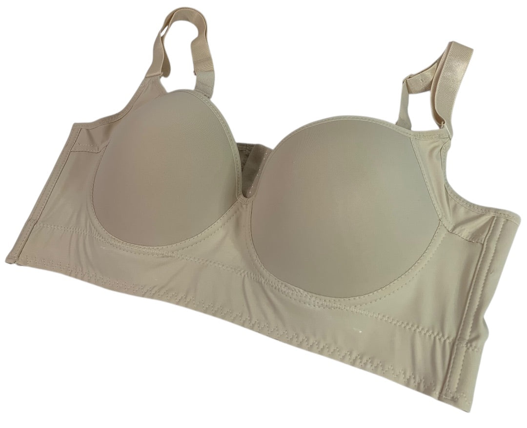 Size 40DD Underwire Tan Bra Full Coverage Support Padded Back Smoother