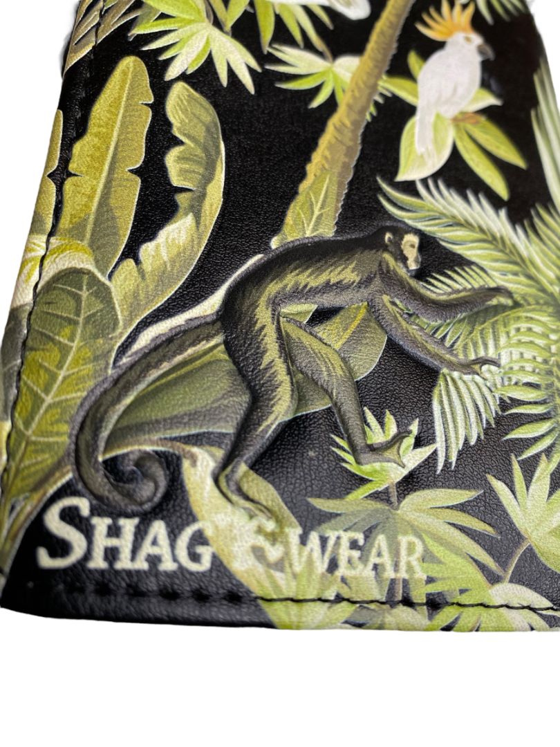 Shag Wear Canada Vegan Leather Wallet Bifold Sloth Lemur Monkey