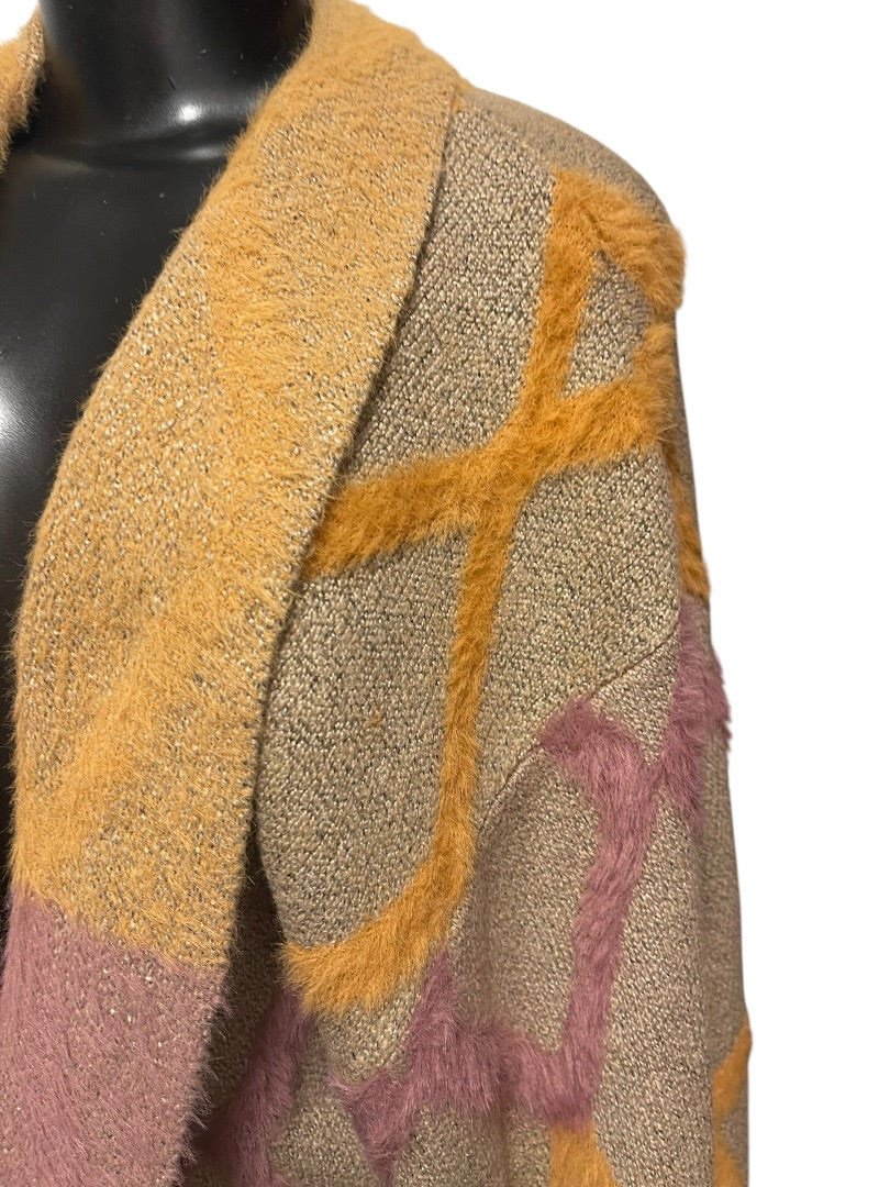 Medium/Large Kori America Womens New The Carter Cardigan Retro Look