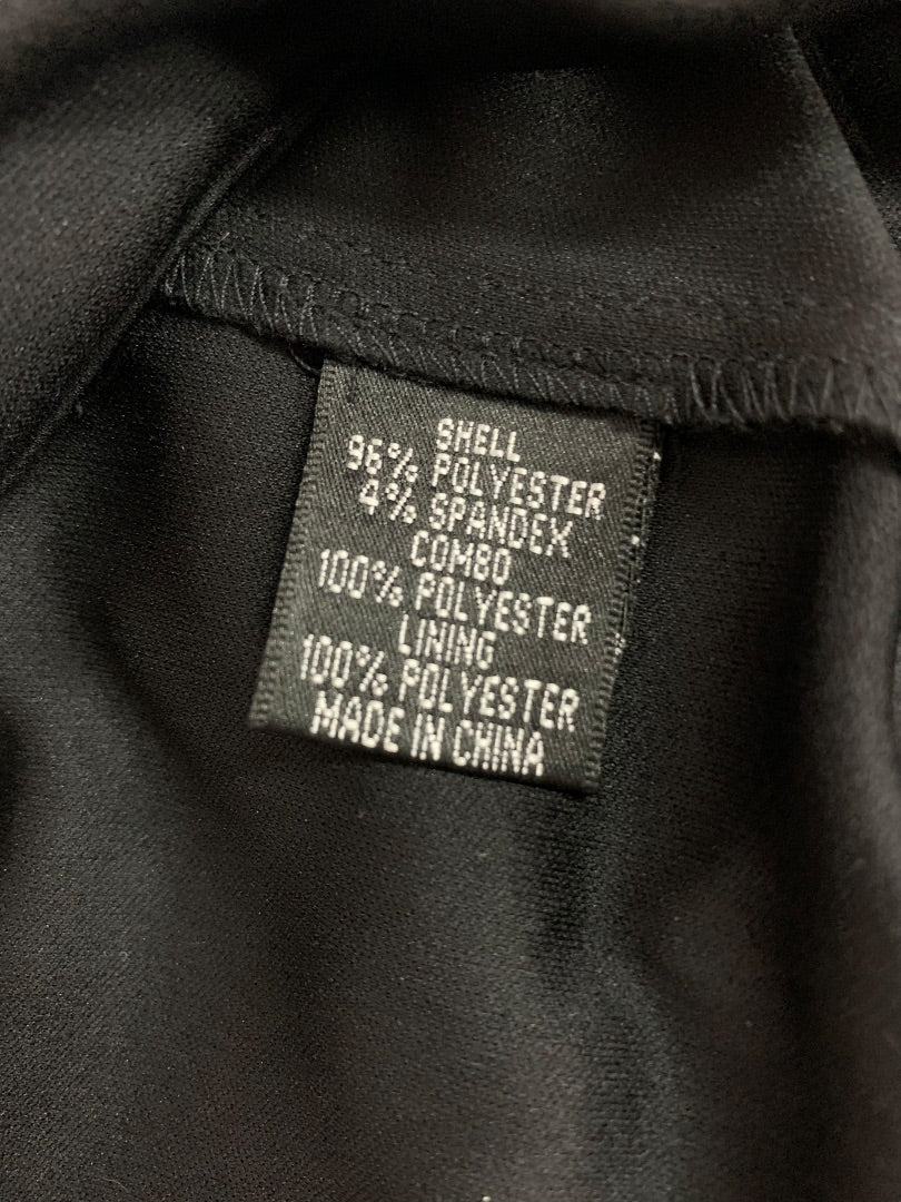 Size 20W Adrianna Papell Woman Black Stretch Mesh Lace Dress Lined