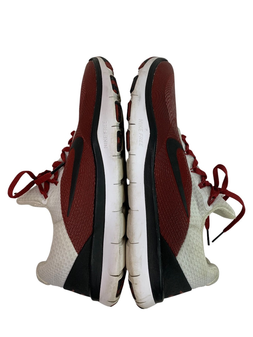 Size 9.5 Nike Free Trainer Mens Sneaker Arkansas Razorbacks Go Hogs Woo Pig