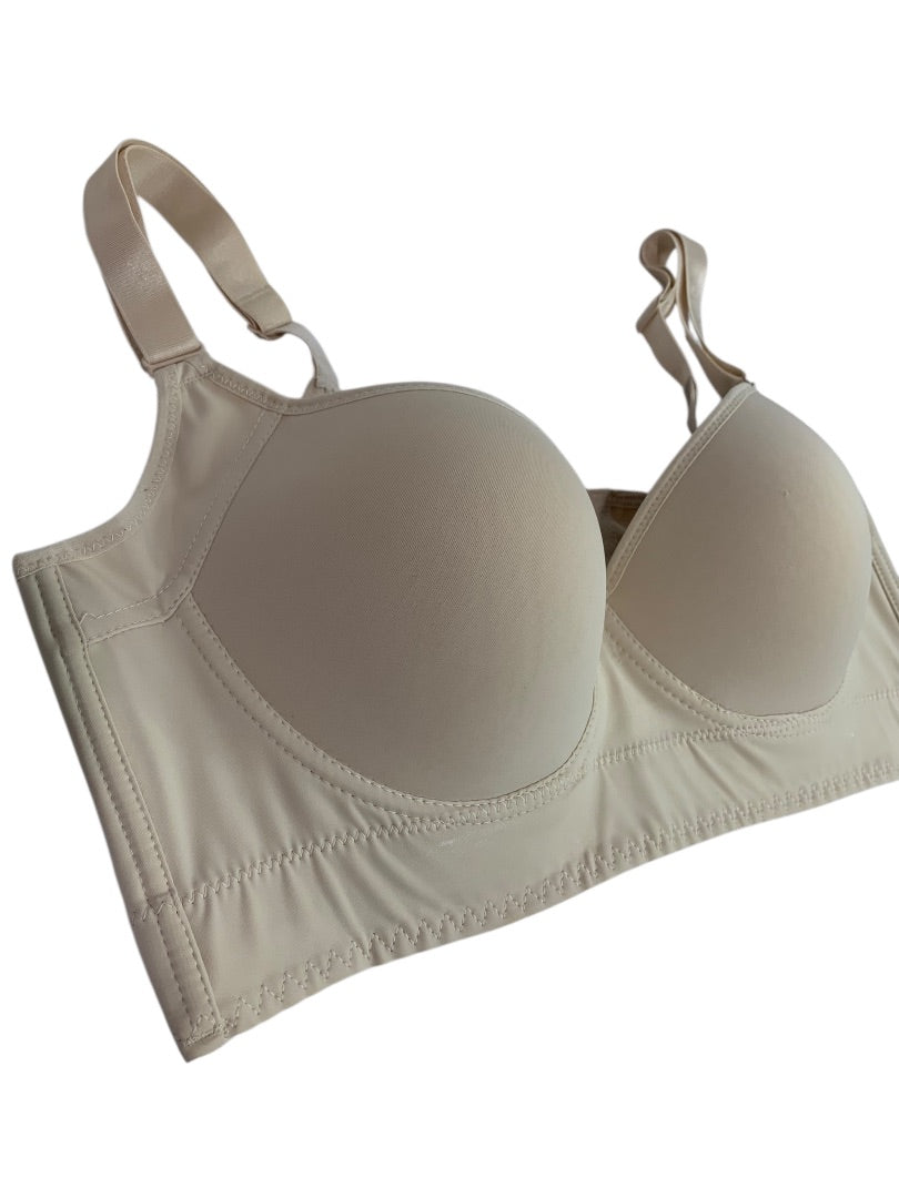 Size 40DD Underwire Tan Bra Full Coverage Support Padded Back Smoother
