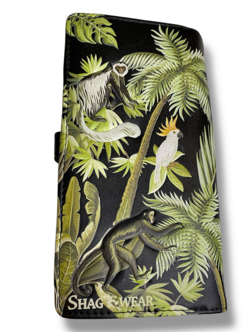 Shag Wear Canada Vegan Leather Wallet Bifold Sloth Lemur Monkey