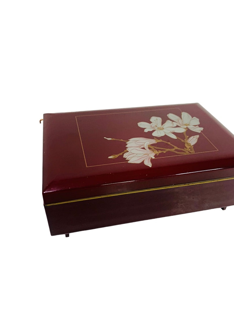 Magnolia Japanese Lacquerware Jewelry Music Box "The Way We Were" Otagiri