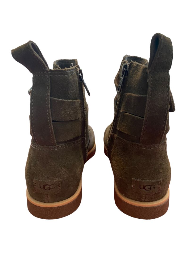 9.5 Ugg Womens Josefene Suede Ankle Booties olive Army Green NWOB