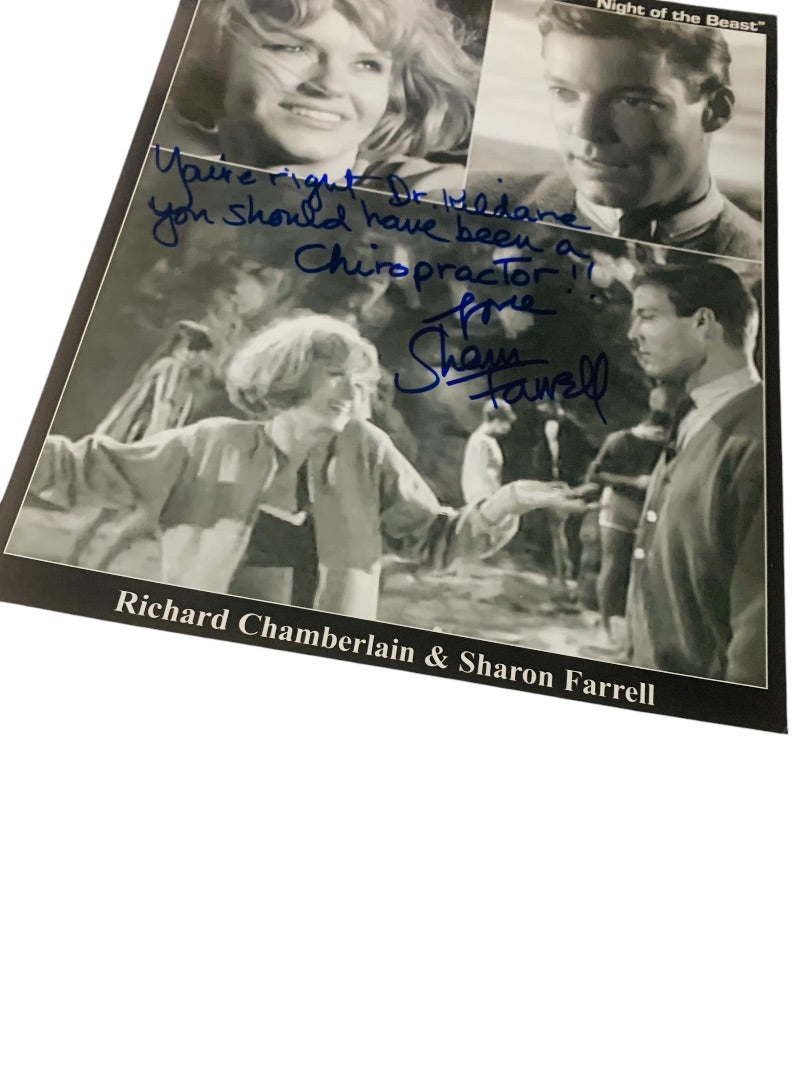 Signed Sharon Farrell Night of the Beast Dr Kildare Personalized Autograph