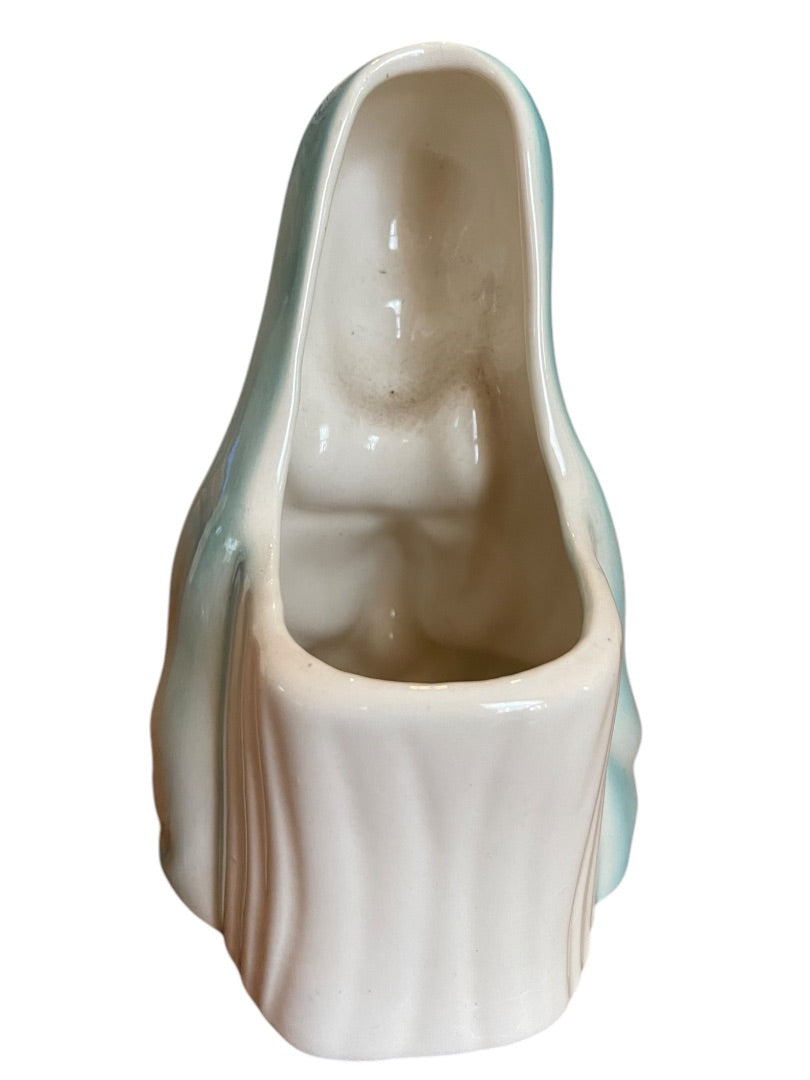Vintage Midcentury Virgin Mary Praying Blessed Mother Planter 7 Inch