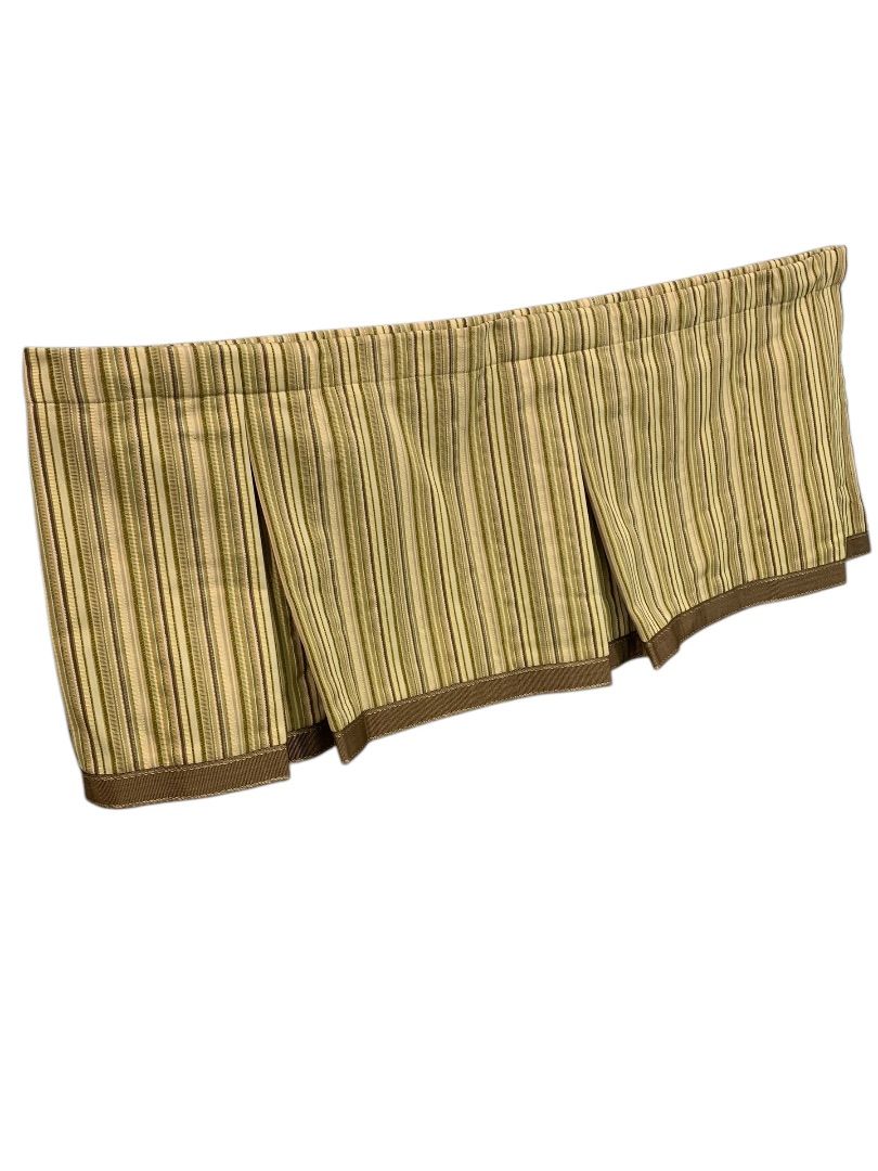 Smith + Noble Set of 2 Pocket Pleated Valance Curtains 48 x 18 Inches