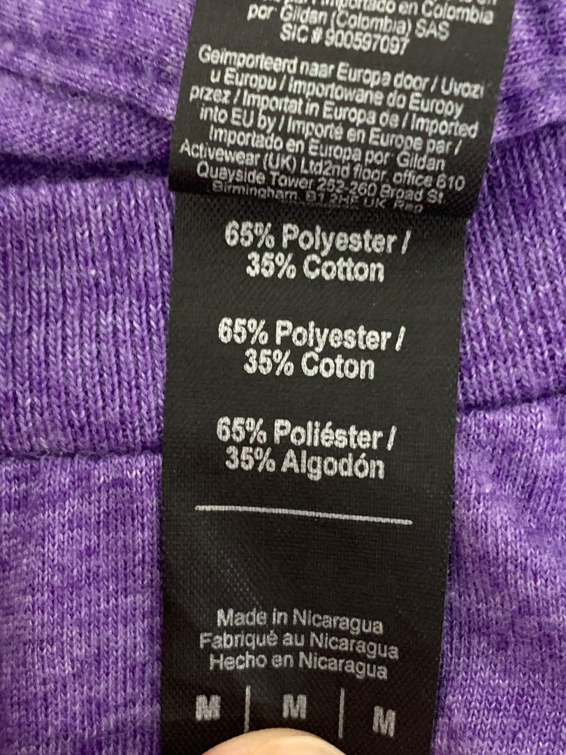 Medium Anvil The Famous Grouse Purple Heathered Tshirt Unisex