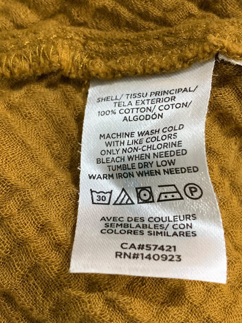 Small Lou & Grey Triple Cloth V-Neck Dress Elastic Waist Lightweight Pockets