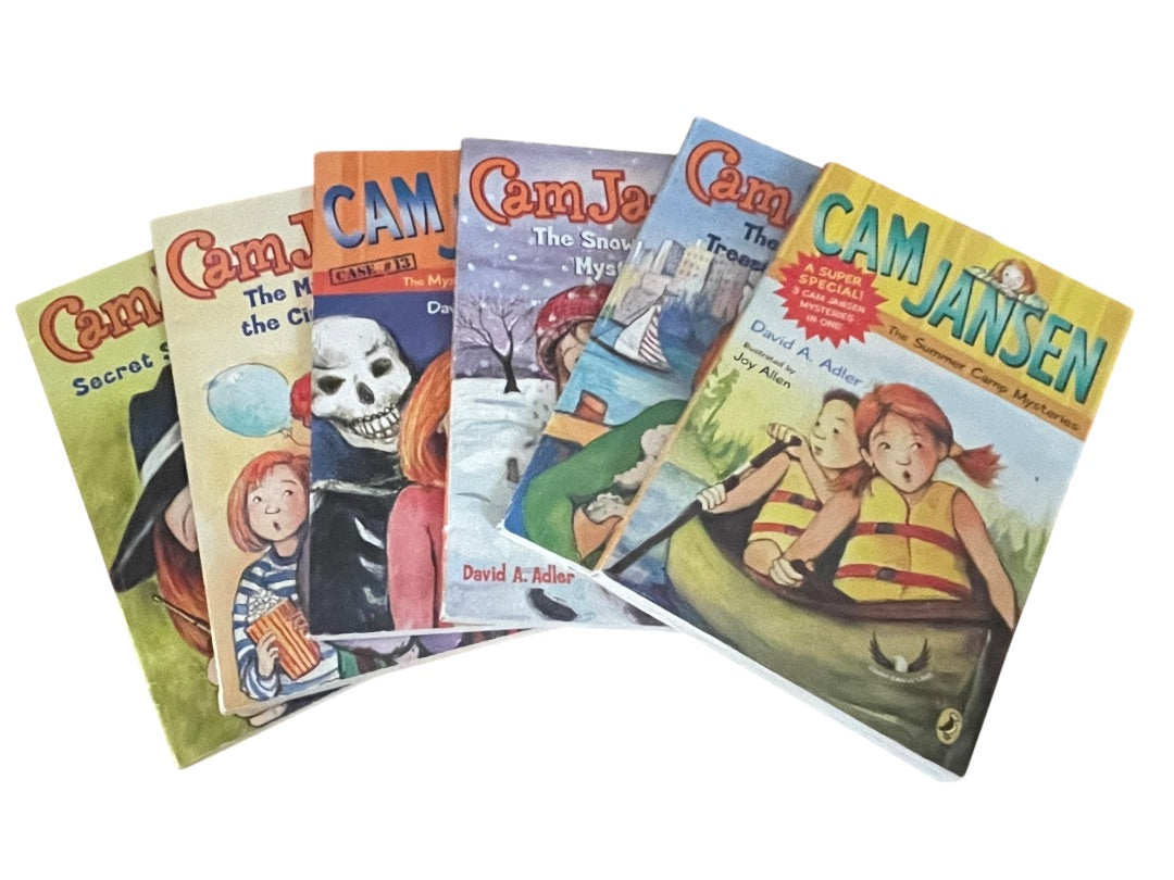 Set of 6 Cam Jansen Paperback Books Scholastic Puffin Mystery Adler