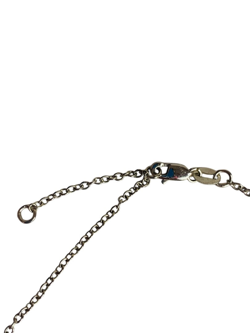 Silvertone Anklet Charms Peace Wishbone Horseshoe 10 Inch