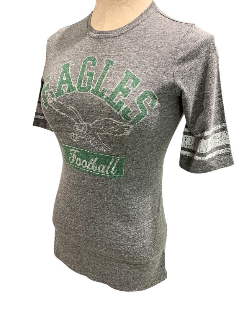 Medium Junk Food Womens Philadelphia Eagles Retro Fitted Tshirt