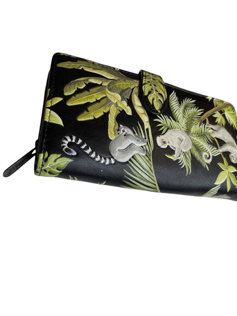 Shag Wear Canada Vegan Leather Wallet Bifold Sloth Lemur Monkey