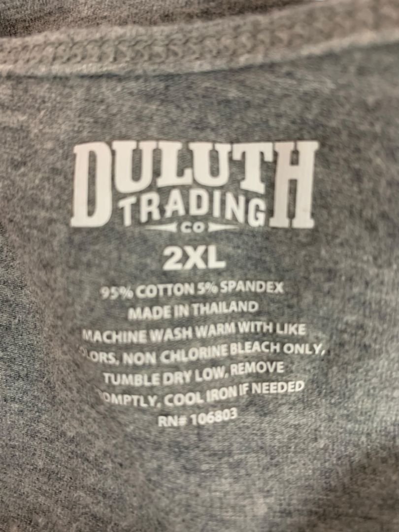 Size 2XL Duluth Trading Co Womens Gray Tank Top Shirt