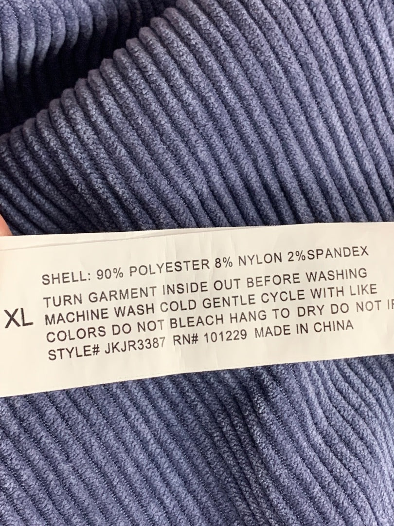 XL Ashley Womens Corduroy Button Up Shirt Shacket