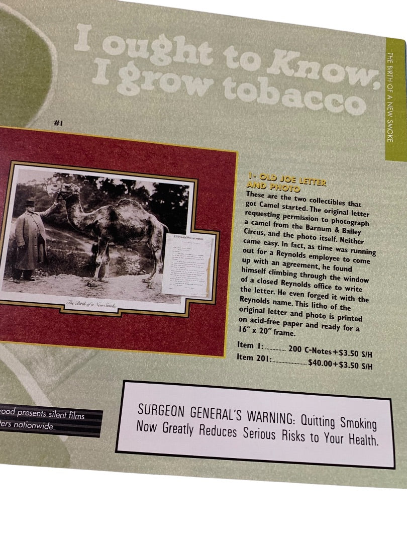 1990s Camel Cash Catalog Tobacciana Timeless Collectibles