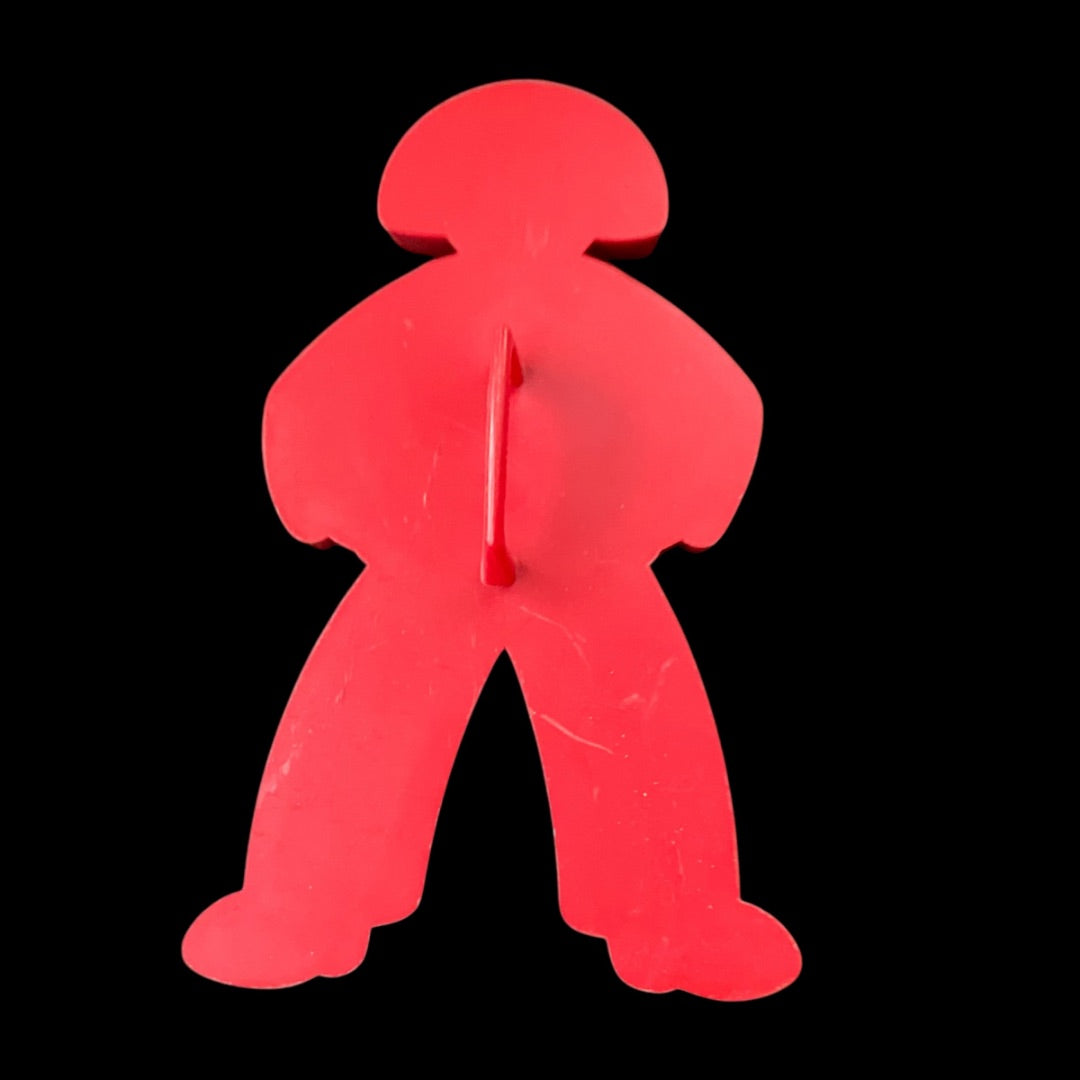 Tupperware 1970s Red Plastic Cookie Cutter USA Dutch Boy Clown Figure