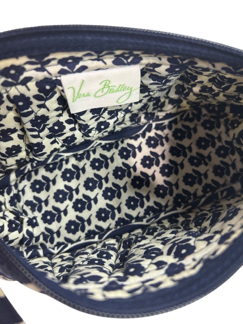 Vera Bradley Twirly Bird Frannie Crossbody Bag Navy Blue