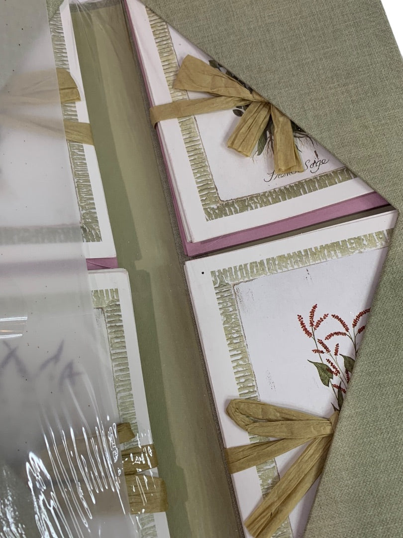Book of Notes Botanicals New 24 Note Cards and Envelopes 4 Designs