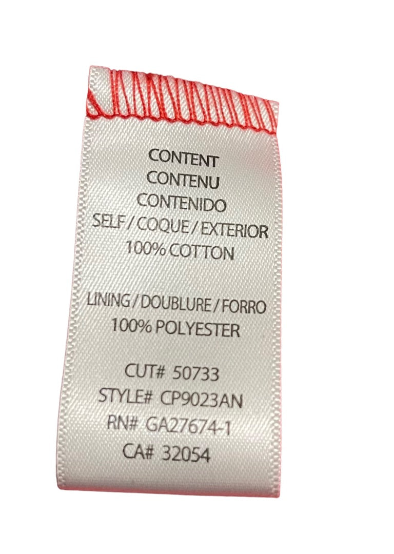 XS Eva Franco Anthropologie Women's Circle Print Romper Red Front Tie