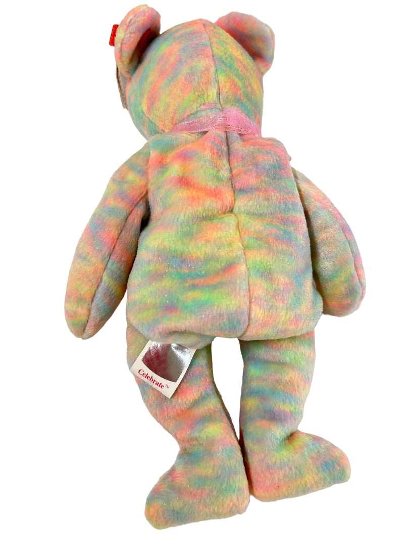 Ty Beanie Babies 15 Years 2001 Celebrate Bear Stuffed Animal Tags