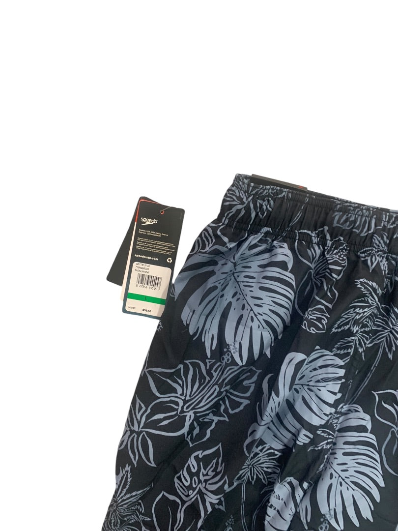 Large Speedo Mens New Tropical Monument Swim Trunks Lined