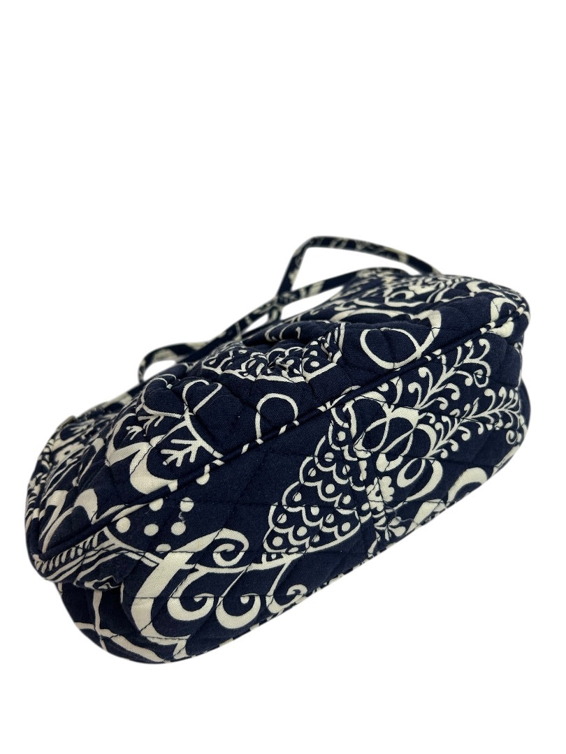 Vera Bradley Twirly Bird Frannie Crossbody Bag Navy Blue