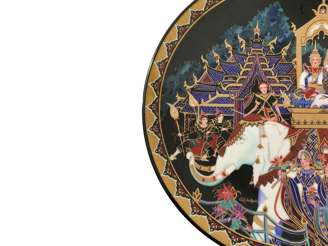 Kingdom Of Thailand Collector Plate Love Story of Siam Bradford Exchange 8.5 Inch