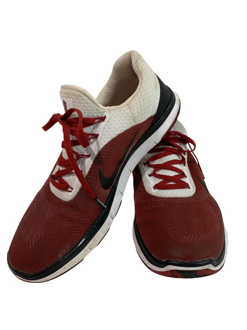 Size 9.5 Nike Free Trainer Mens Sneaker Arkansas Razorbacks Go Hogs Woo Pig