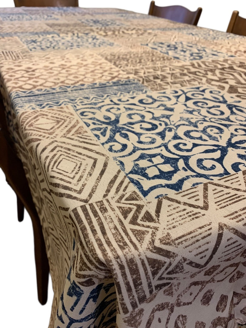 Tablecloth 60 x 84 Inch Kalahari Print Fabric Table Linen