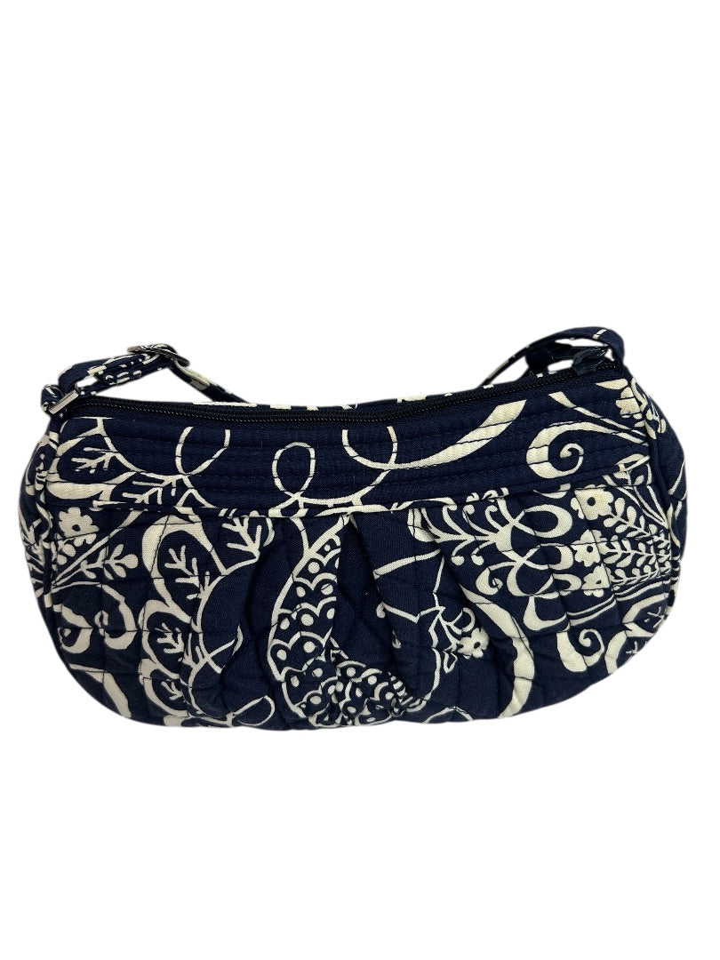 Vera Bradley Twirly Bird Frannie Crossbody Bag Navy Blue