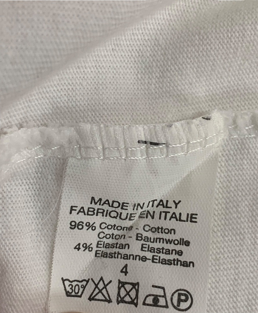 One Size John Galt Brandy Melville Retro White Striped Tank Top Shirt