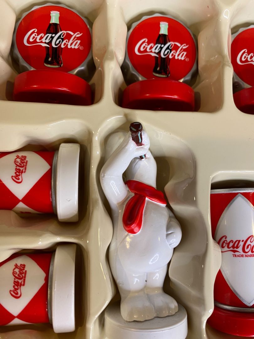 Coca-Cola vs Coke Game Replacement Pieces Santa Polar Bear New 1990s