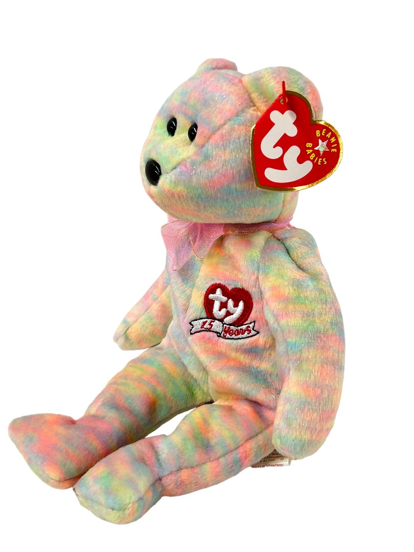 Ty Beanie Babies 15 Years 2001 Celebrate Bear Stuffed Animal Tags