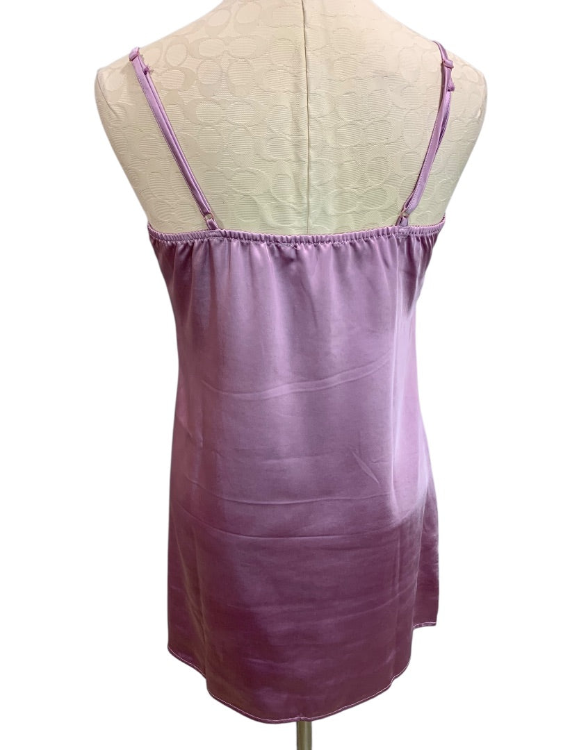 Medium L.A. Hearts Lavender Slip Dress New Satin Lace Trim